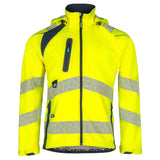 SYNQ® Sioen Deteqtor High-Vis Softshell Stretch Jacket Yellow/Navy