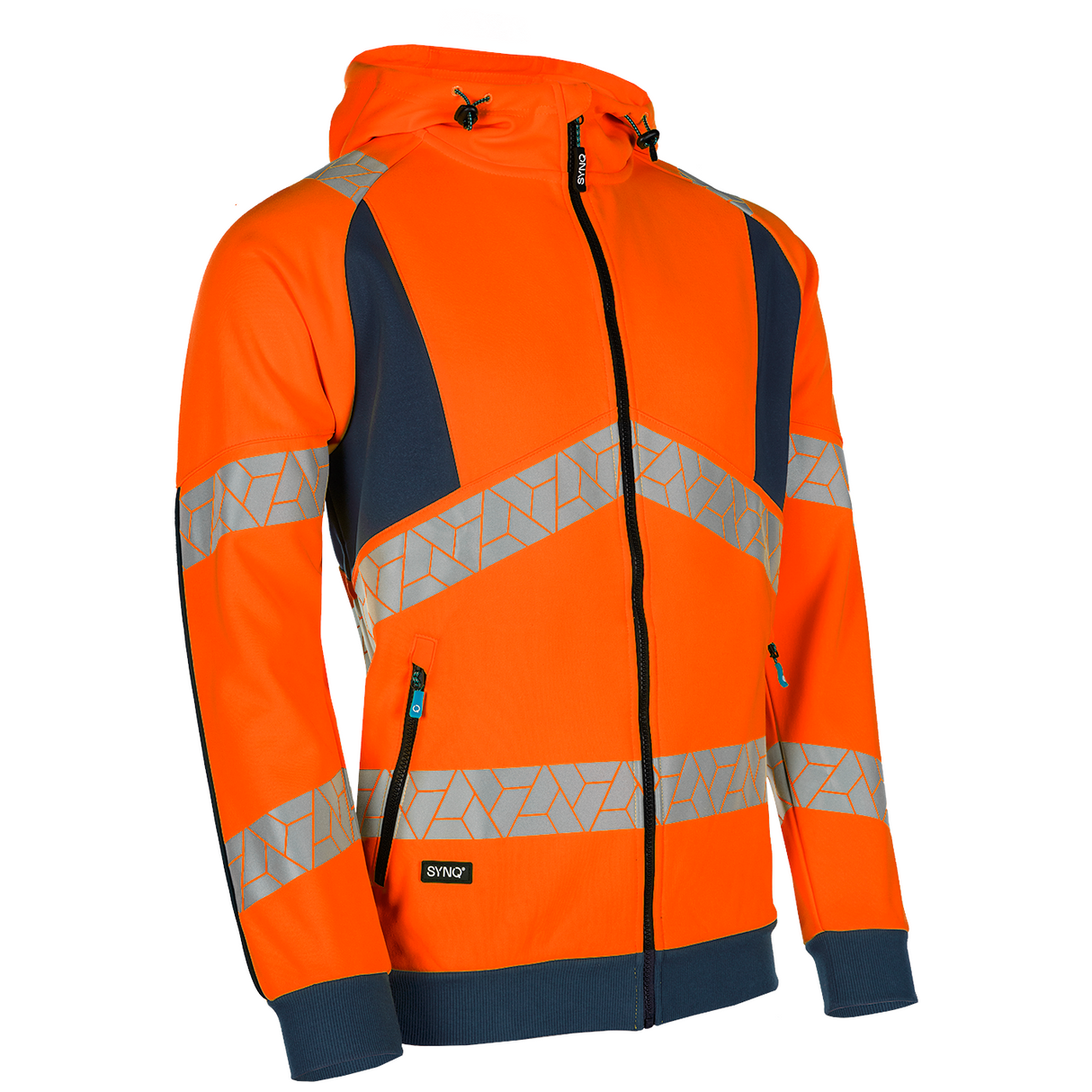 SYNQ® Highlight Orange Zip-Up Hi-Vis Hoodie