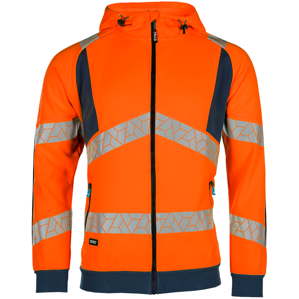 SYNQ® Highlight Orange Zip-Up Hi-Vis Hoodie