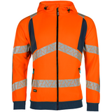 SYNQ® Highlight Orange Zip-Up Hi-Vis Hoodie