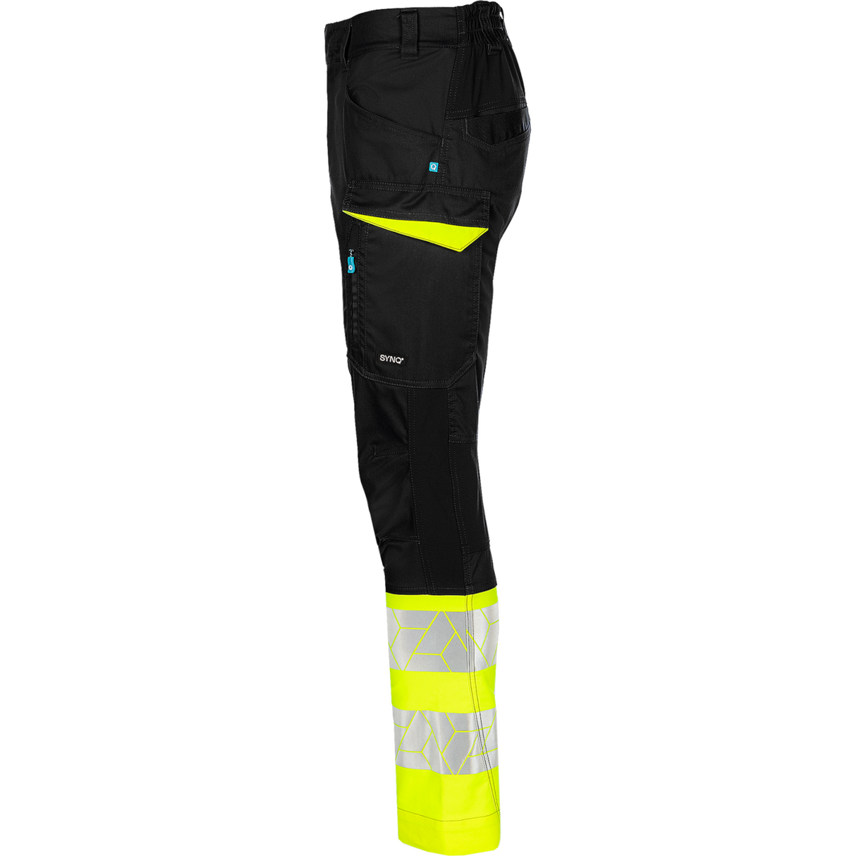 SYNQ® Qlear Hi-Vis Yellow Service Trousers with Stretch Zones Class 1
