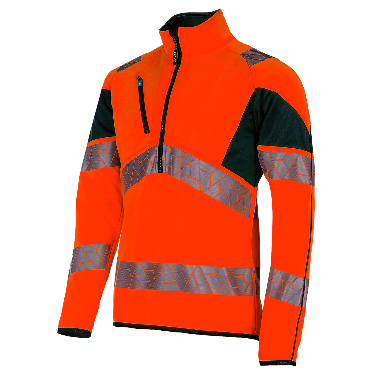 SYNQ® Wellit Orange Hi-Vis Sweatshirt Half-Zip