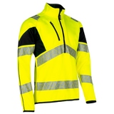 SYNQ® Wellit Yellow Hi-Vis Sweatshirt Half-Zip