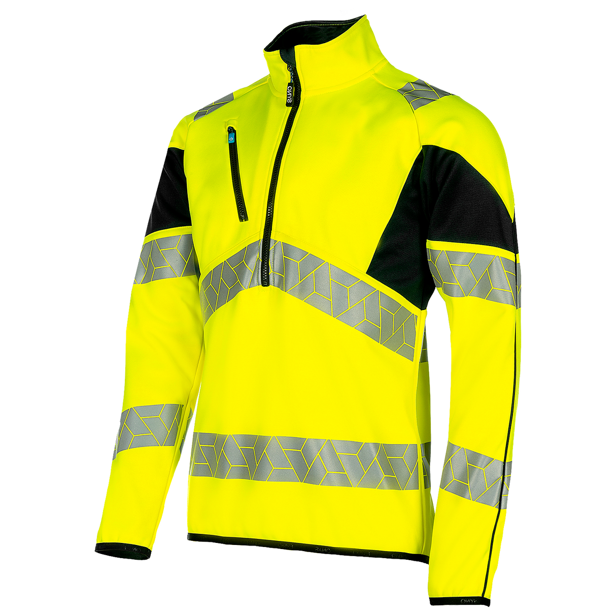 SYNQ® Wellit Yellow Hi-Vis Sweatshirt Half-Zip
