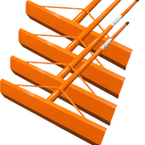Texas Pro Concrete Placer/ Rake (Pack of 4)