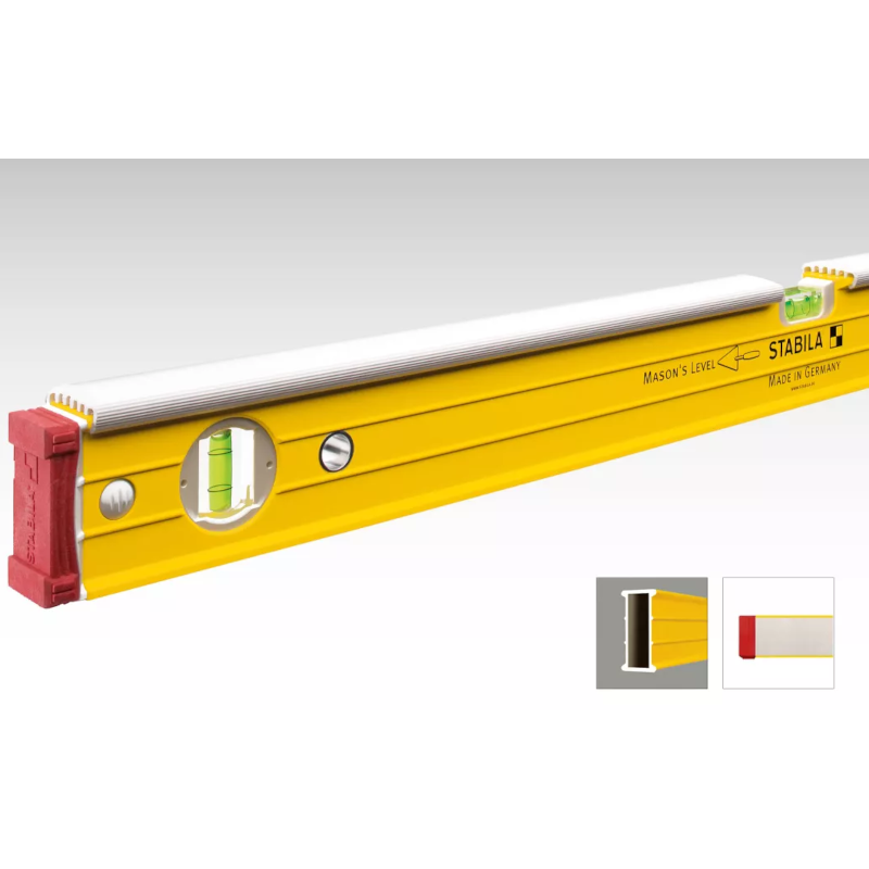 Stabila Masons Spirit Level Twin Pack Types 196-2 and 96-2K (4 ft and 2 ft)