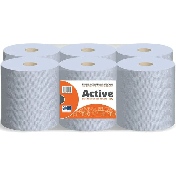 Extra-long Blue Roll (100m) (Pack of 6 Rolls)