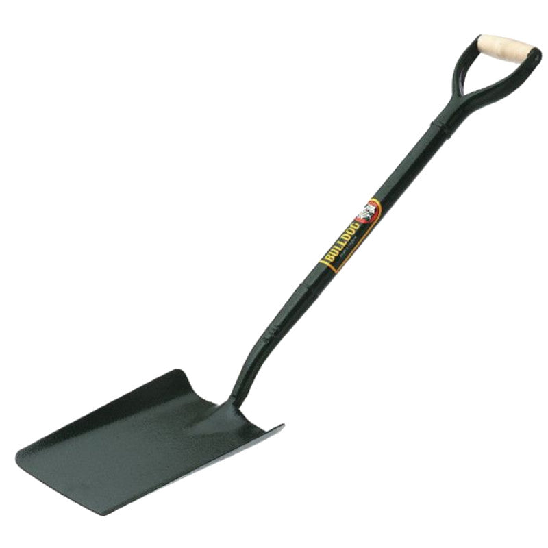 Bulldog Taper Mouth Shovel 28 - Metal YD Shaped Handle - Ash Grip