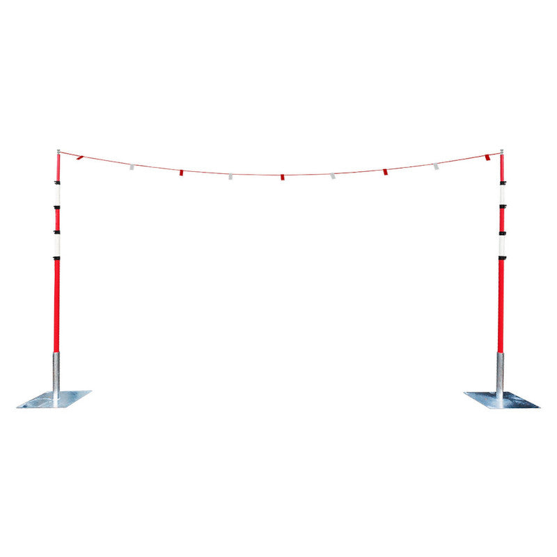 Single Steel Base for Goalposts Height Restriction Barriers