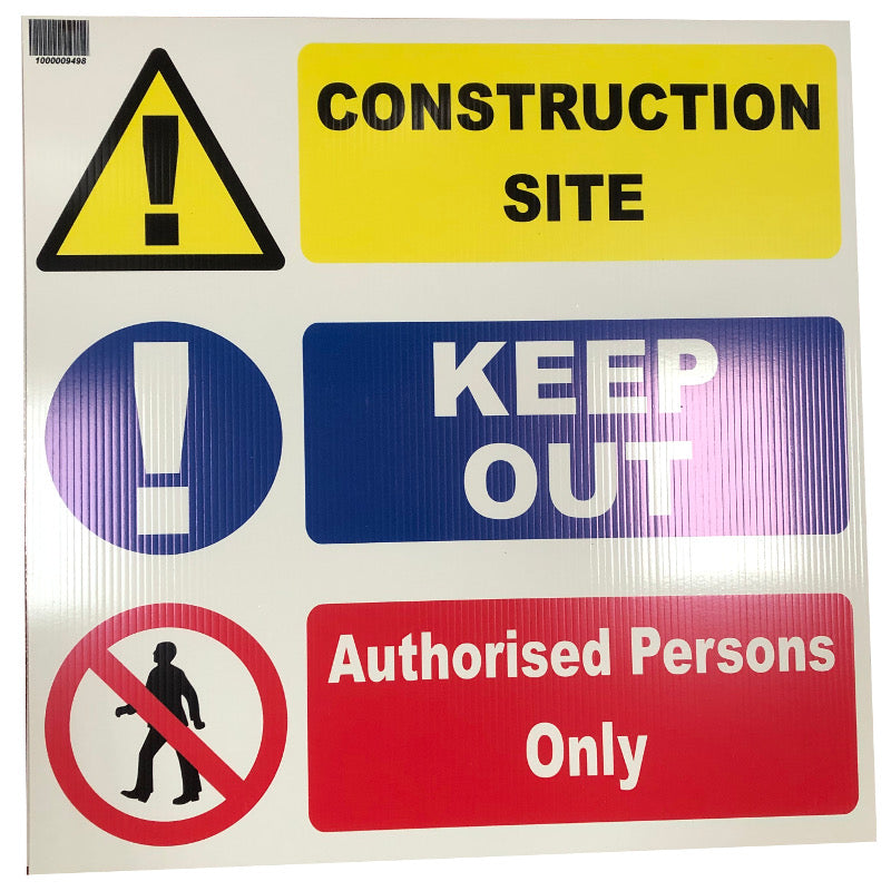CONSTRUCTION SITE 'KEEP OUT' NOTICE