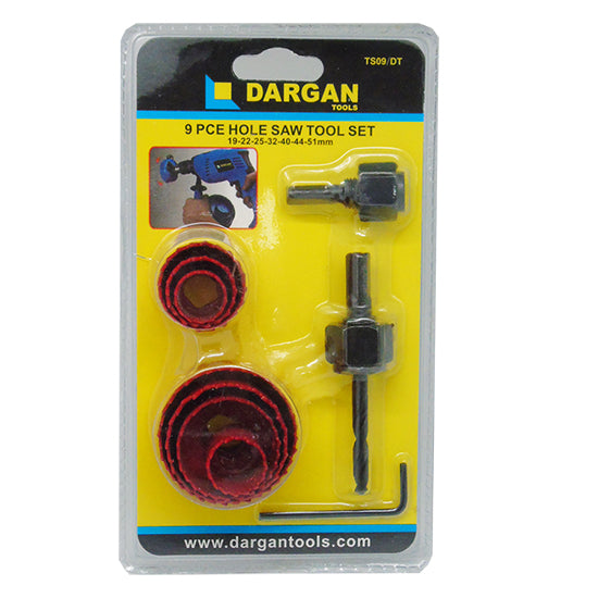 Dargan 9pce Hole Saw Set