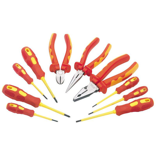 Draper Fully Insulated Pliers and Screwdriver Set (10 Piece)