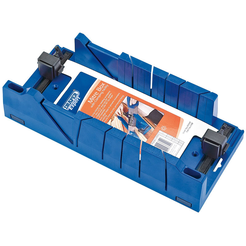 Draper Expert Mitre Box with Clamping Facility 367mm x 116mm x 70mm