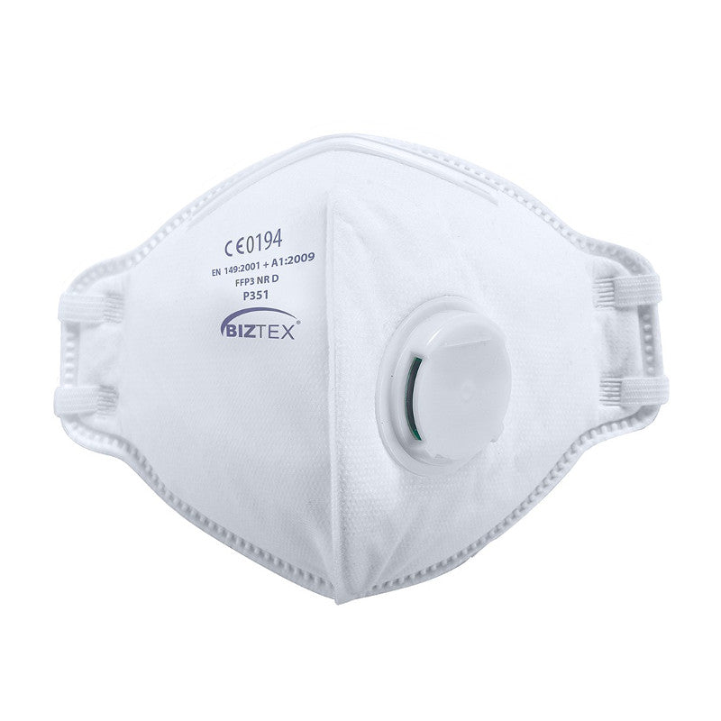 Portwest FFP3 Valved Dolomite Fold Flat Respirator (Pack of 10)