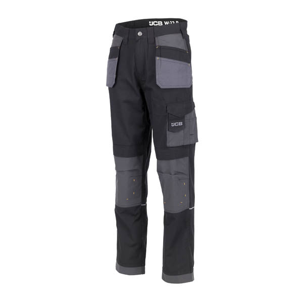 JCB Trade Plus Rip Stop Black/Grey Trouser