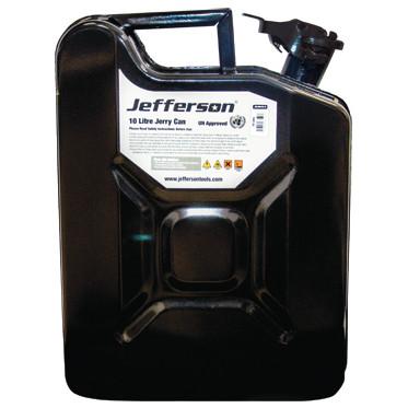 Jefferson 10 Litre Black Jerry Can