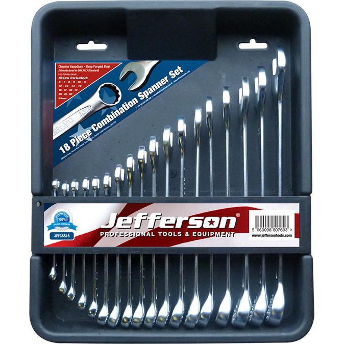 Jefferson 18-Piece Combination Spanner Set