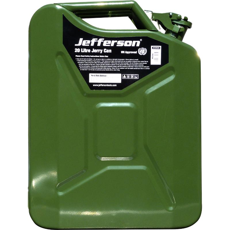 Jefferson 20 Litre Green Jerry Can Toolman Limited