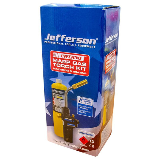 Jefferson Soldering & Brazing Gas Torch & Mapp Gas Kit