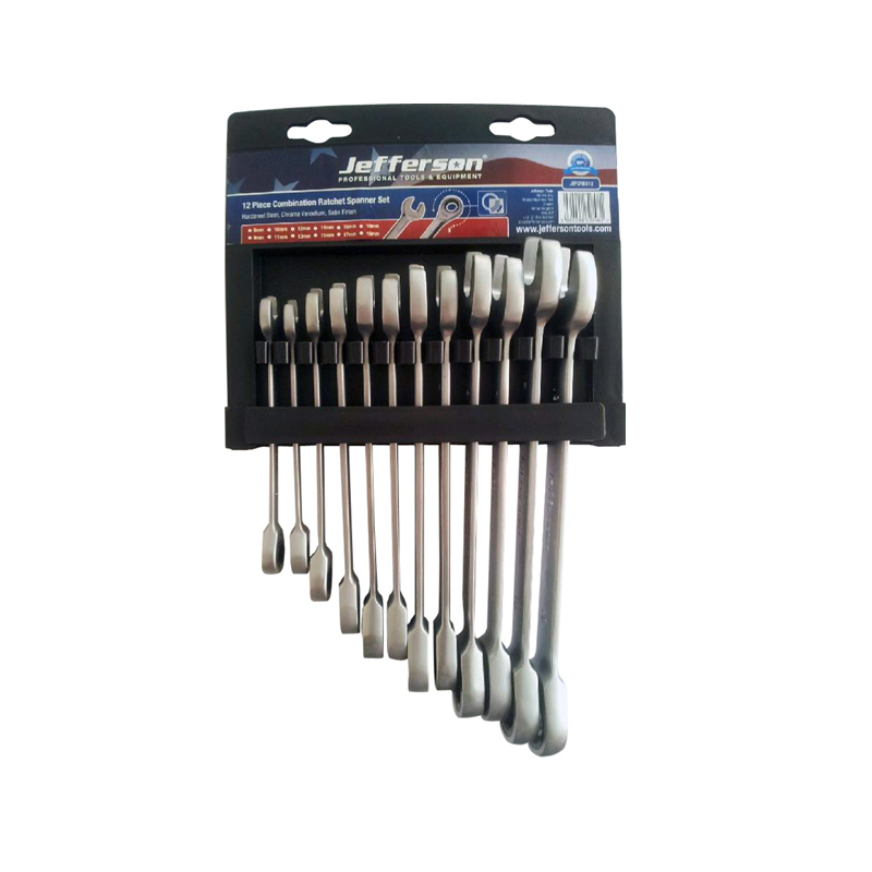 Jefferson 12 Piece Combination Ratchet Spanner Set