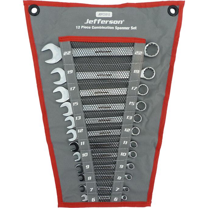 Jefferson 12-Piece Combination Spanner Set