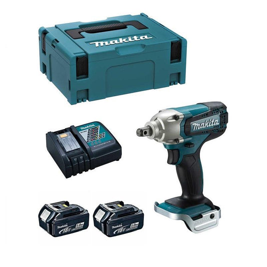 Makita 1/2" Impact Wrench190Nm with 2 x 5.0Ah Battery Kit