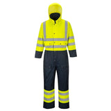 PORTWEST HI-VIS CONTRAST COLD-WEATHER COVERALL - LINED