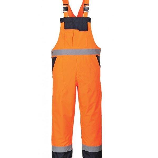 PORTWEST CONTRAST COLD-WEATHER BIB & BRACE – LINED