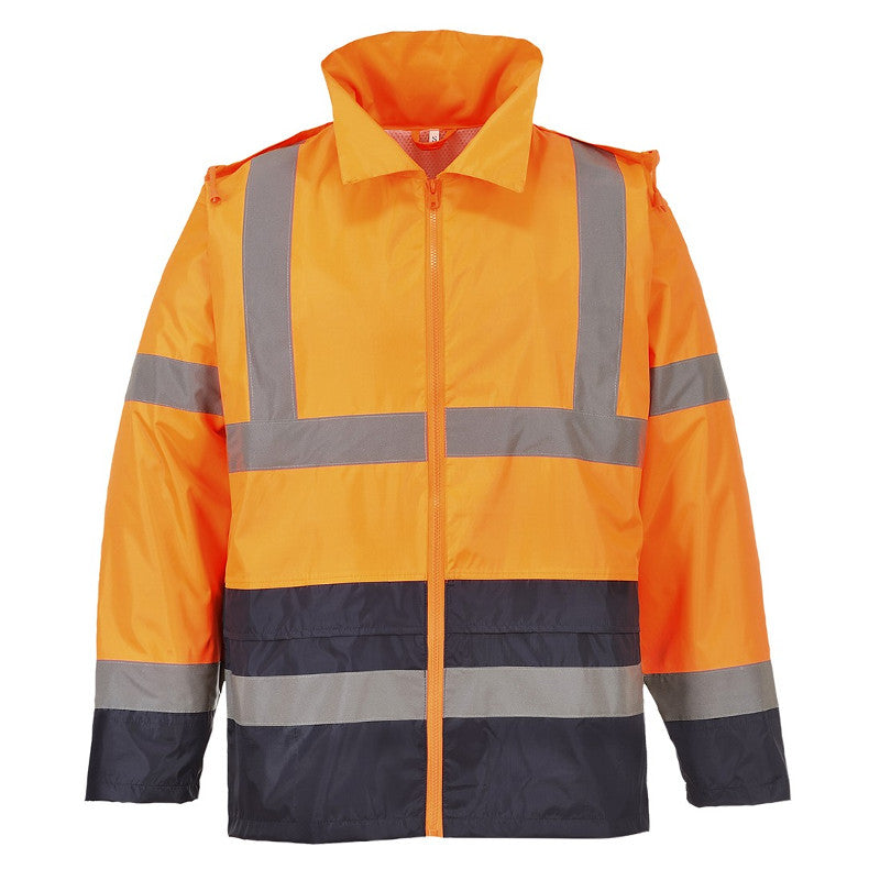 PORTWEST HI-VIS CLASSIC CONTRAST RAIN JACKET