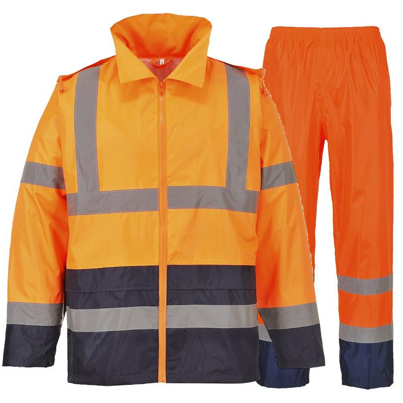 Portwest Hi-Vis Classic Contrast Rain Jacket & Trouser Suit – Toolman ...