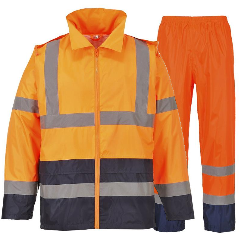 Portwest Hi-Vis Classic Contrast Rain Jacket & Trouser Suit