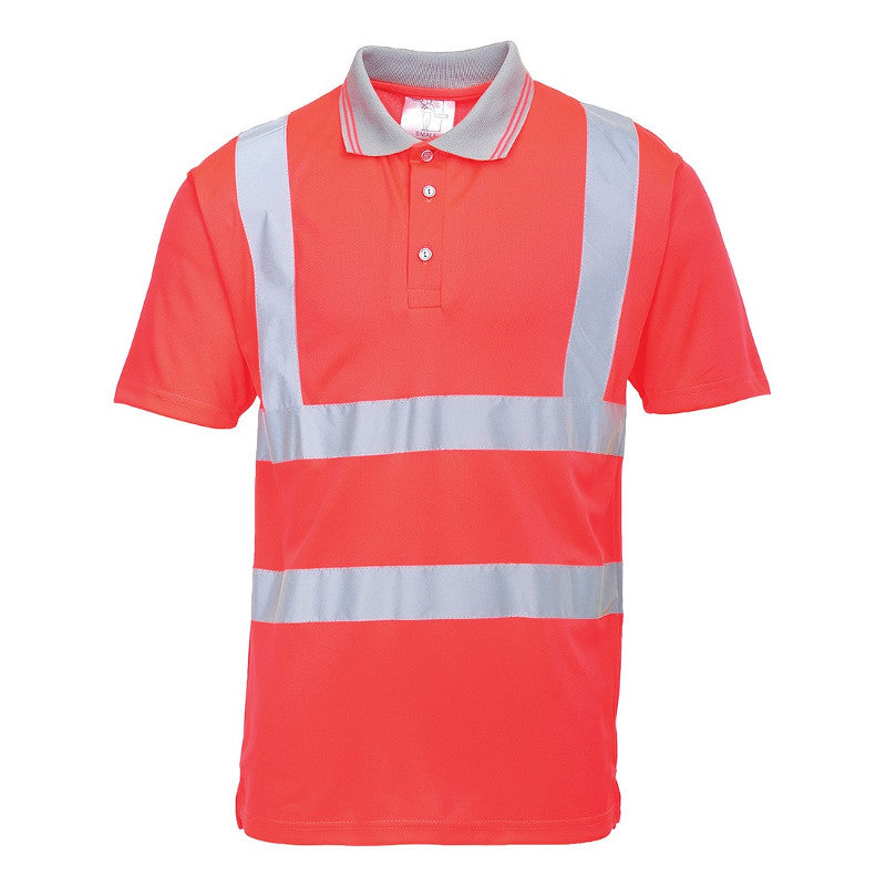 PORTWEST HI-VIS SHORT SLEEVE POLO