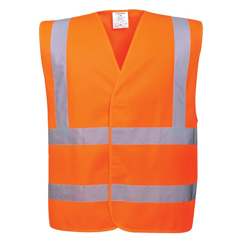 PORTWEST HI-VIS TWO BAND & BRACE VEST