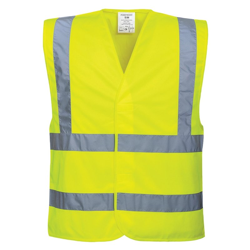 PORTWEST HI-VIS TWO BAND & BRACE VEST