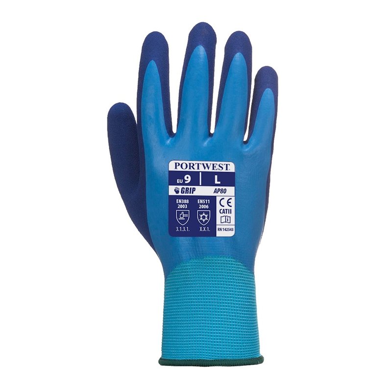 Portwest Waterproof Builders Gloves - (Pack of 12)