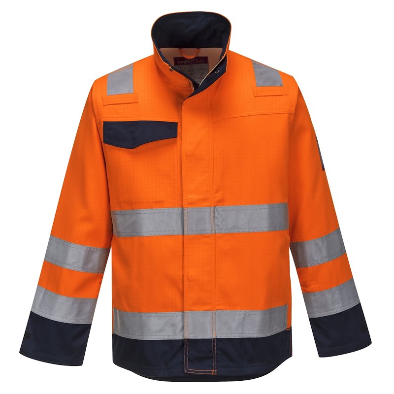 PORTWEST MODAFLAME RIS ARC-RATED ORANGE/NAVY JACKET