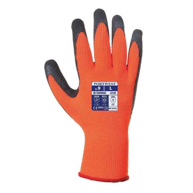 Portwest Thermal Grip Glove - Latex - (PACK OF 12)