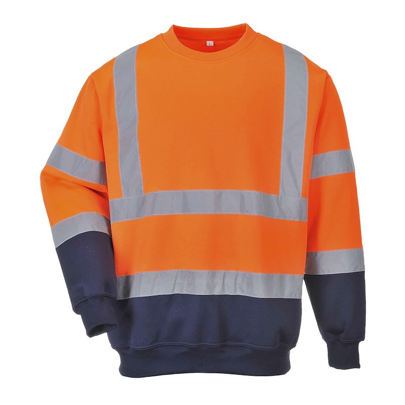 PORTWEST TWO TONE HI-VIS SWEATSHIRT