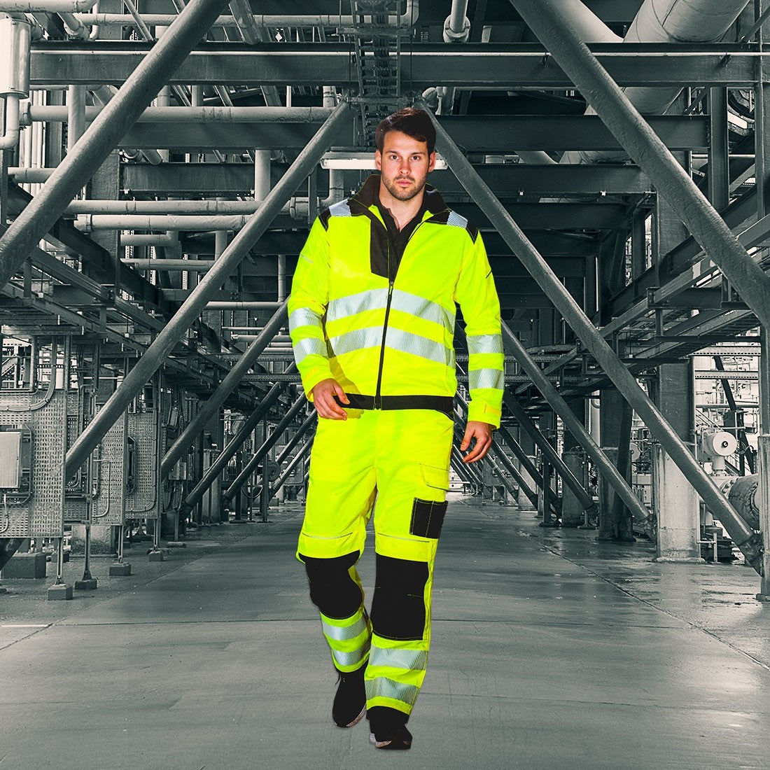 PORTWEST VISION HI-VIS SOFTSHELL JACKET