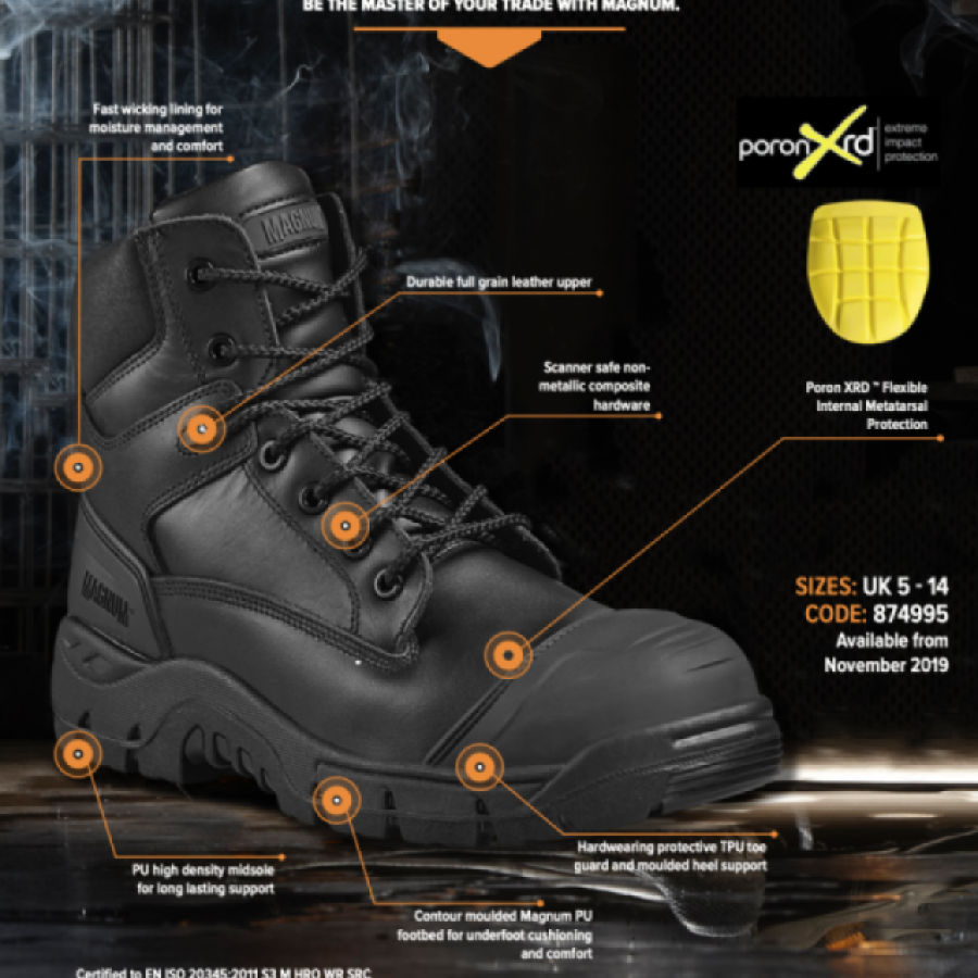 Magnum Roadmaster Metatarsal S3 Safety Boot