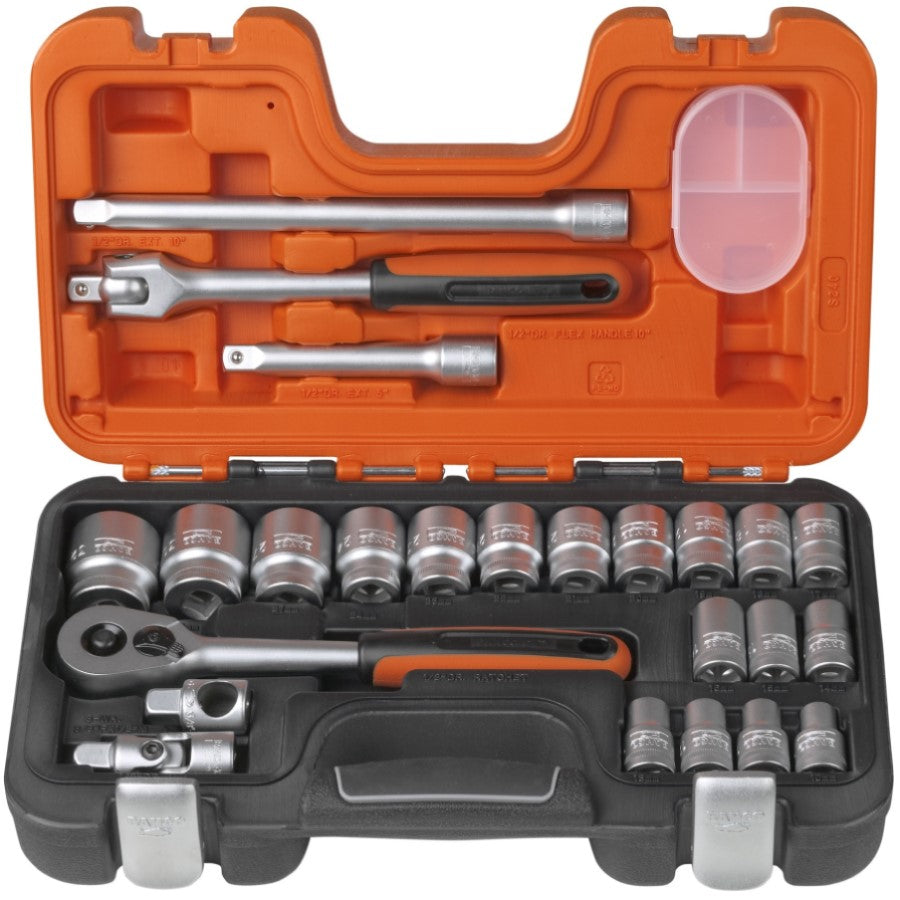 BAHCO S240 24-PIECE SOCKET SET 1/2" DRIVE