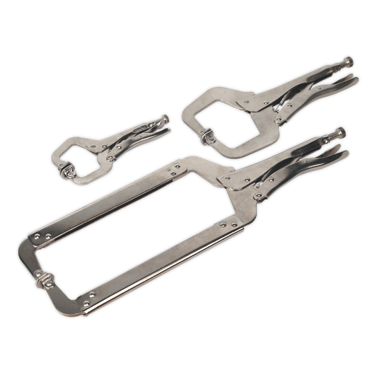 Sealey Locking 'C' Clamp Set 3pc