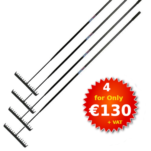 Spear & Jackson Tubular Steel Tarmac Rake (Pack of 4)