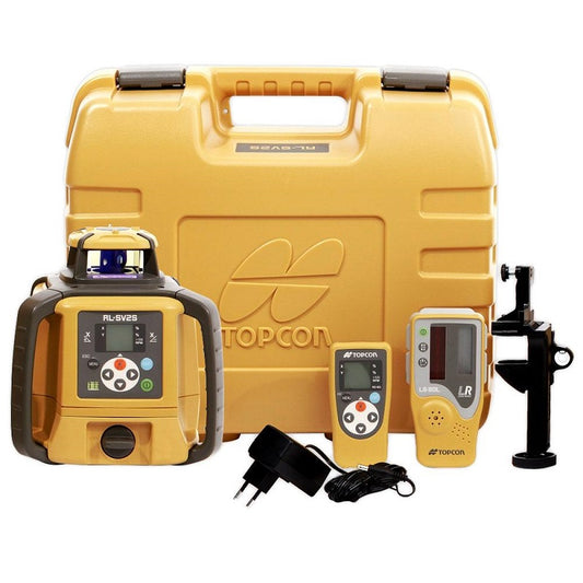 Topcon RL-SV25 Dual Grade Laser Level Kit with Tripod & Staff