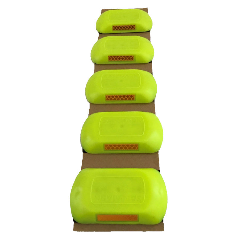 Temporary Reflective Road Studs (Cats Eyes) - Strip of 5