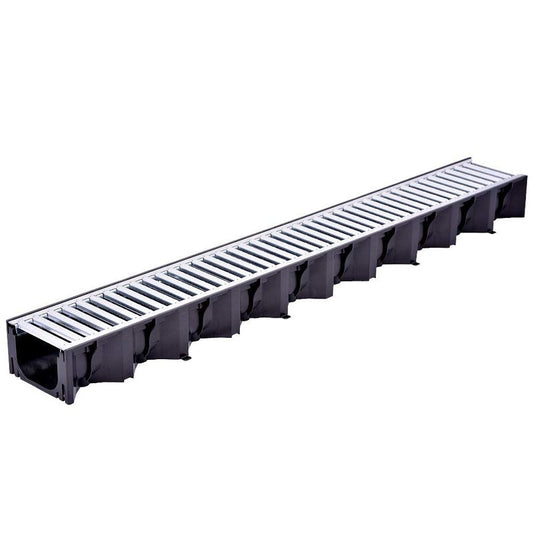 Plastic Channel Drain with Galvanised Grid