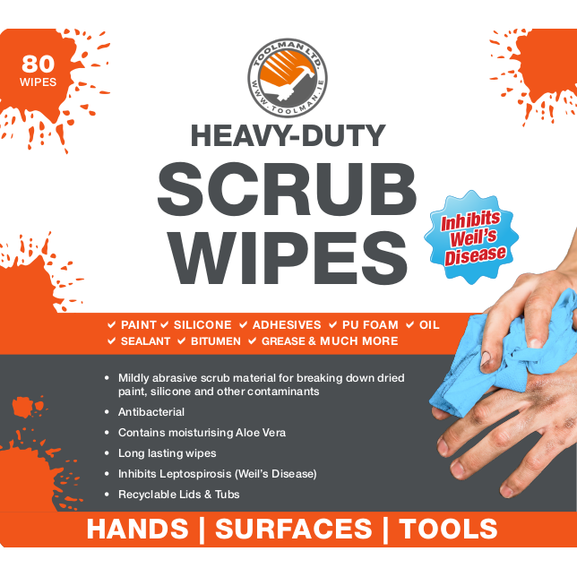Heavy Duty Scrub Wipes (80PK)