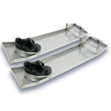 Kraft Lightweight Stainless Steel Concrete Sliders / Knee Boards (Pair)