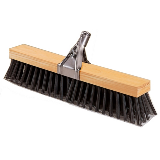 Clamped Yard Brush with Wooden Handle and Claw (Pack of 2)