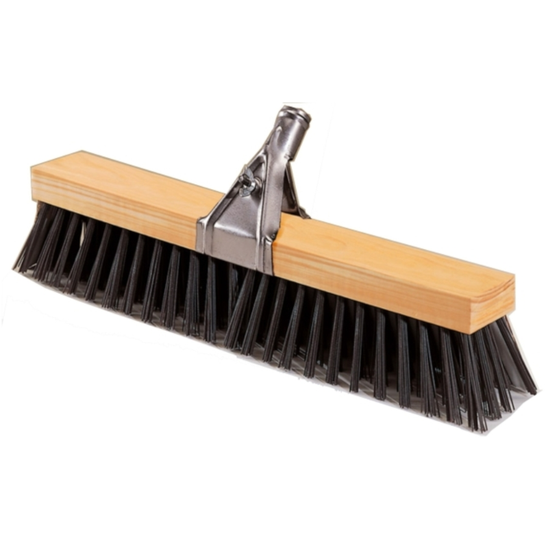 Clamped Yard Brush with Wooden Handle and Claw (Pack of 2)